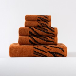 Toalha algodão design tigre com barra