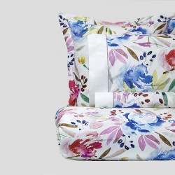 Multicolored Flowers Duvet Cover