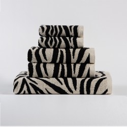 Cotton towel with zebra design