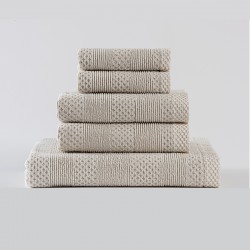 Textured organic cotton towel